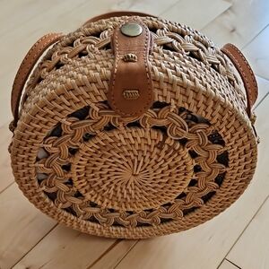 Amerii Crossbody Rattan Bag